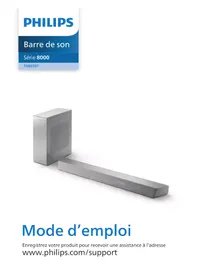 Notice PHILIPS TAB8507 Barre de son