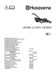 Notice HUSQVARNA LB 553IV Mașină de tuns iarba electrică