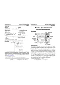 Notice Murr Elektronik MICO 2.10 Relais électrique