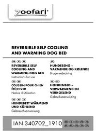 Notice ZOOFARI IAN 340702 Coussin pour chien