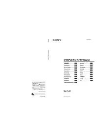 Notice SONY SUFL61 TV-möbel