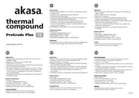 Notice AKASA AKT5655G Pâte thermique
