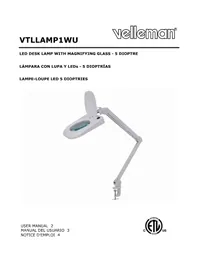 Notice VELLEMAN VTLLAMP1WU Lampe