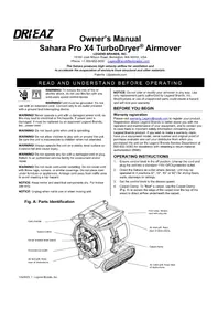 Notice Dri Eaz SAHARA PRO X4 TURBODRYER Chauffage