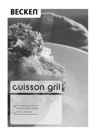 Notice Becken CUISSON GRIL MG720CPE Four à micro-ondes