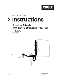 Notice THULE ADAPTER 301952 Accessoire automobile