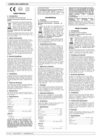 Notice Perel LAMPH12M Lampe