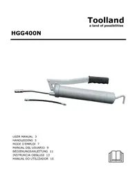 Notice Toolland HGG400N Pistolet à graisse