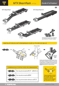 Notice Topeak MTX BEAMRACK A TYPE Accessoire de vélo
