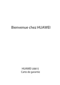 Notice HUAWEI U8815 Téléphone mobile