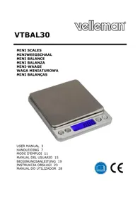 Notice VELLEMAN VTBAL30 Measuring equipment