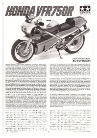 Notice TAMIYA VFR750R Jouets
