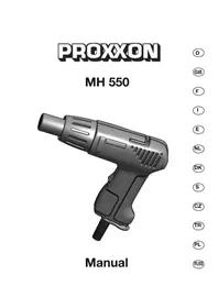 Notice PROXXON MH 550 Термофен