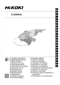 Notice HiKOKI G23SW2 измельчитель