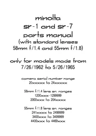 SR1 KONICA MINOLTA