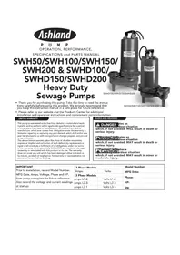 Notice Ashland SW50 Pompe à eau