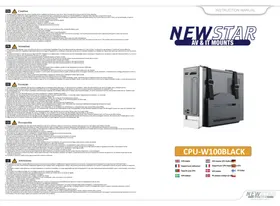 Notice Newstar CPUW100BLACK Support pour unité centrale