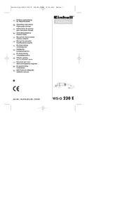 Notice Global WSG 230 E Broyeur