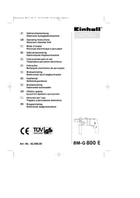Notice Global BMG 800 E Perceuse