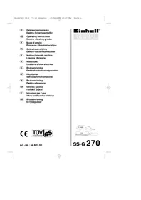 Notice Global SSG 270 Ponceuse
