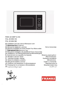 Notice FRANKE FSL 20 MW XS Fırın
