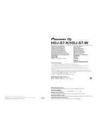 Notice PIONEER HDJS7K écouteurs