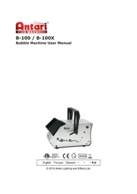 Notice Antari B100X Machine à effet