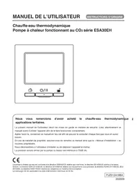 Notice MITSUBISHI ESA30EH Chauffe-eau