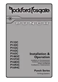 Notice Rockford Fosgate PUNCH P142C Vocero