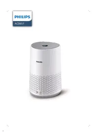Notice PHILIPS 600 SERIES AC0651 Пречиствател на въздух