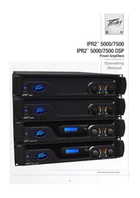 Notice PEAVEY IPR2 5000 DSP Amplificateur audio professionnel