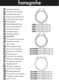 Notice Hansgrohe COMFORTFLEX 28169000 Flexible de douche