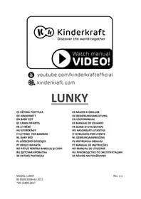 Notice Kindercraft LUNKY Lit bébé