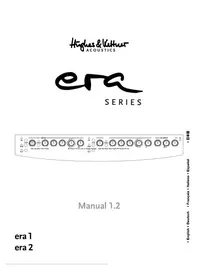 Notice HUGHES & KETTNER ERA 1 Ampli guitare