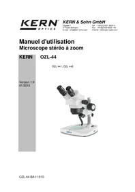 Notice Kern OZL 445 Microscope