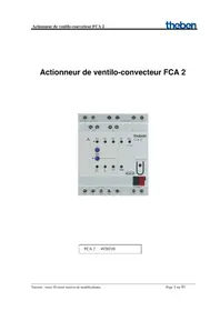 Notice THEBEN FCA 2 KNX Télécommande