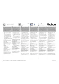 Notice THEBEN LUXORLIVING J1 S RF Maison intelligente