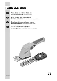 Notice IKRA IGBS 3.6 USB Tondeuse à gazon