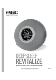 Notice HOMEDICS DEEP SLEEP REVITALIZE HDS3000 Despertador digital