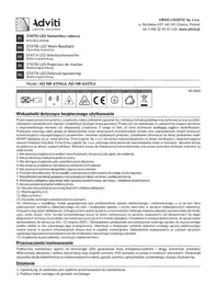 Notice Adviti ADNR6196L6 Lampe