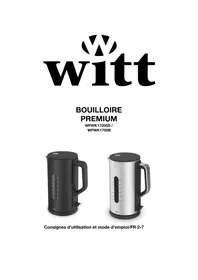 Notice Witt WPWK1700SS Machine à café