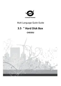 Notice CONCEPTRONIC CHD3SU Disque dur