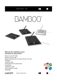 Notice WACOM BAMBOO PEN & TOUCH Tablette