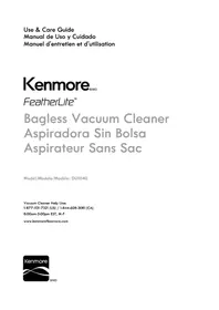 Notice KENMORE DU1040 Aspiradora