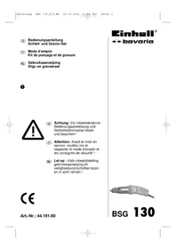 Notice Bavaria by Einhell BSG 130 Broyeur