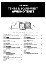 Notice DOMETIC SUNSHINE AIR Tenda