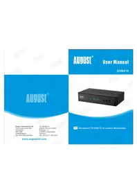 Notice August DVB415 Récepteur TV