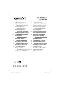 Notice Kraftixx KXWS 18 LI Broyeur
