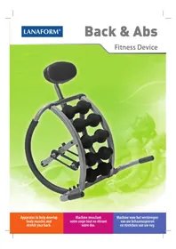 Notice LANAFORM BACK & ABS Fitness Equipment