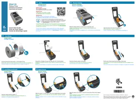 Notice ZEBRA ZD411 Imprimante d'étiquettes